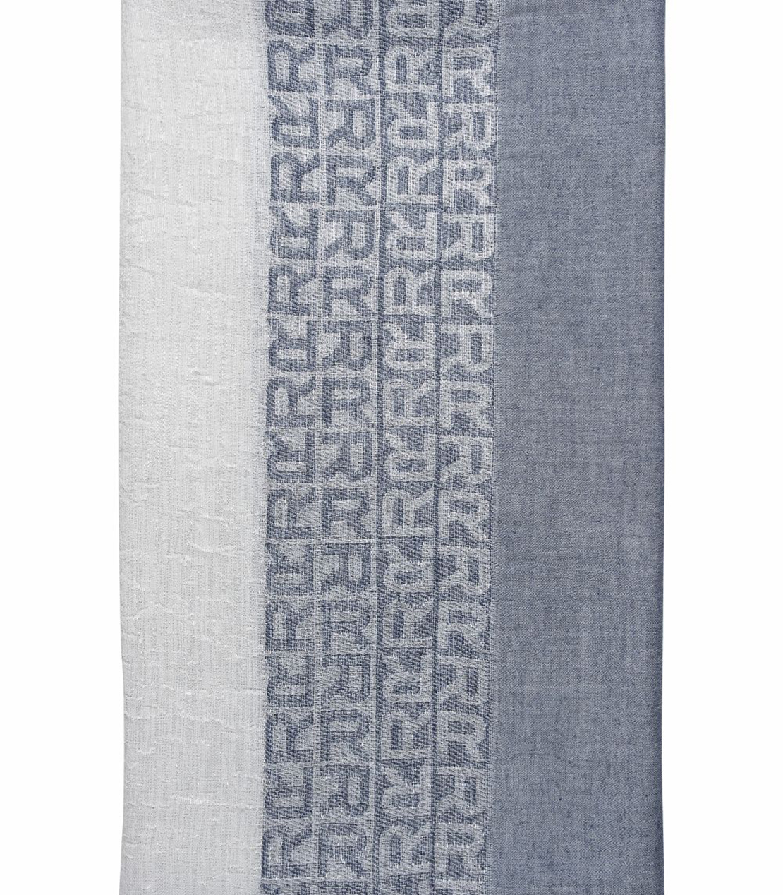 ロゴモチーフストール 詳細画像 グレーホワイト 2